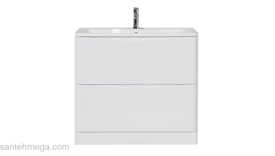 Тумба под раковину напольная BELBAGNO ACQUA-1000-2C-PIA-BL Bianco Lucido. Фото