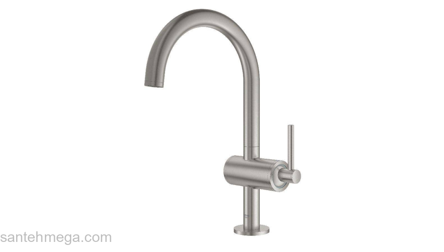 GROHE 32042DC3 Atrio New Смеситель однорычажный для раковины на 1 отверстие, размер L, СуперСталь. Фото