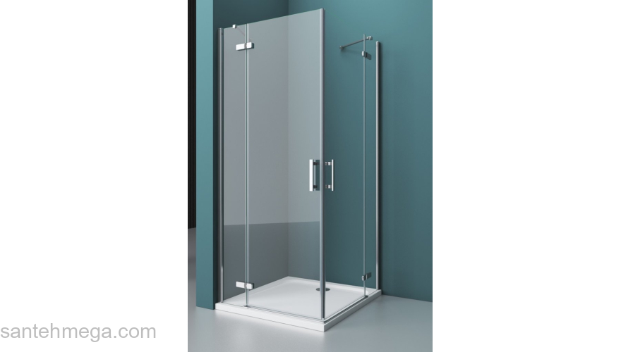 Душевой угол BELBAGNO KRAFT-AH-22-100/80-C-Cr-R. Фото