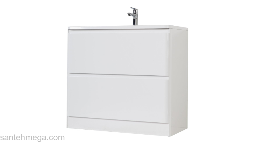 Тумба под раковину напольная BELBAGNO ALBANO-1200-2C-PIA-BL Bianco Lucido. Фото