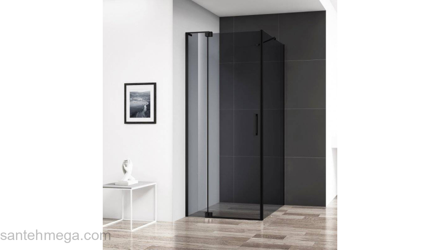 Душевой угол CEZARES Slider SLIDER-AH-1-100-100/110-GRIGIO-NERO. Фото