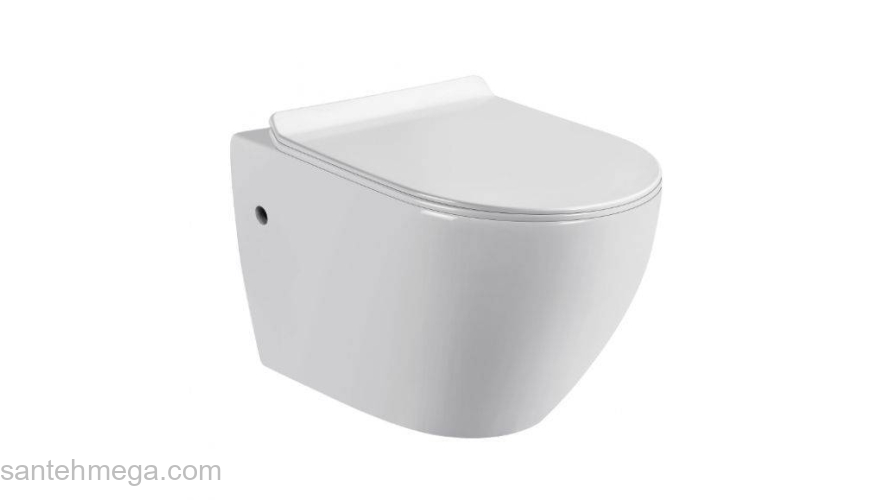 SOLE PANDORA 2 Безободковый унитаз подвесной с сиденьем Soft-close. Фото