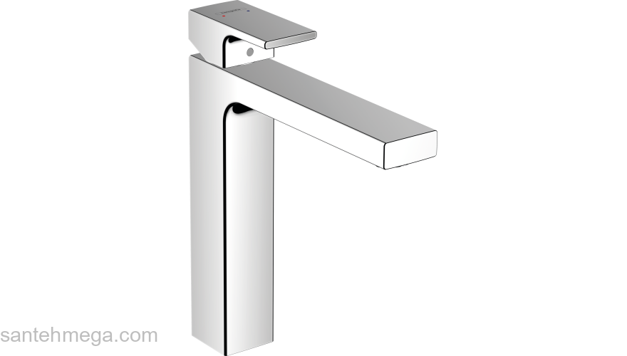 Смеситель для раковины 230, со сливной гарнитурой Vernis Shape Hansgrohe 71590000, хром. Фото
