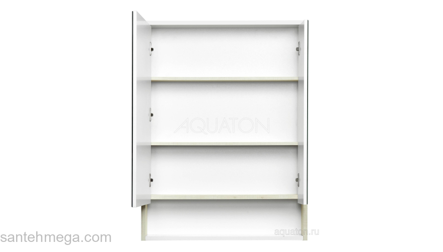Зеркальный шкаф Aquaton Рико 65 белый/ясень фабрик 1A215202RIB90. Фото