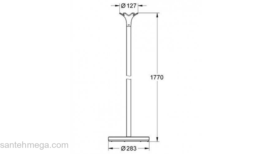 Держатель для халатов GROHE Ondus 40387000 для ванной комнаты. Фото