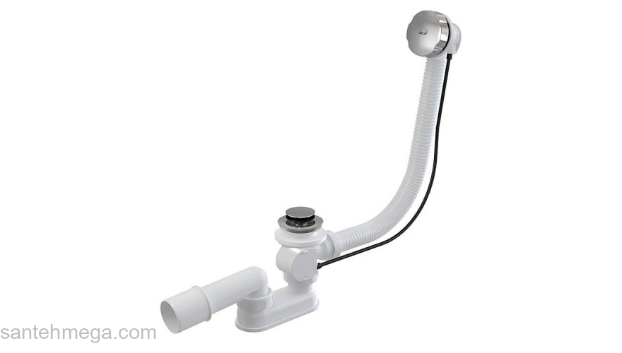 Слив-перелив ALCAPLAST A55K-120-RU-01 (120 см). Фото