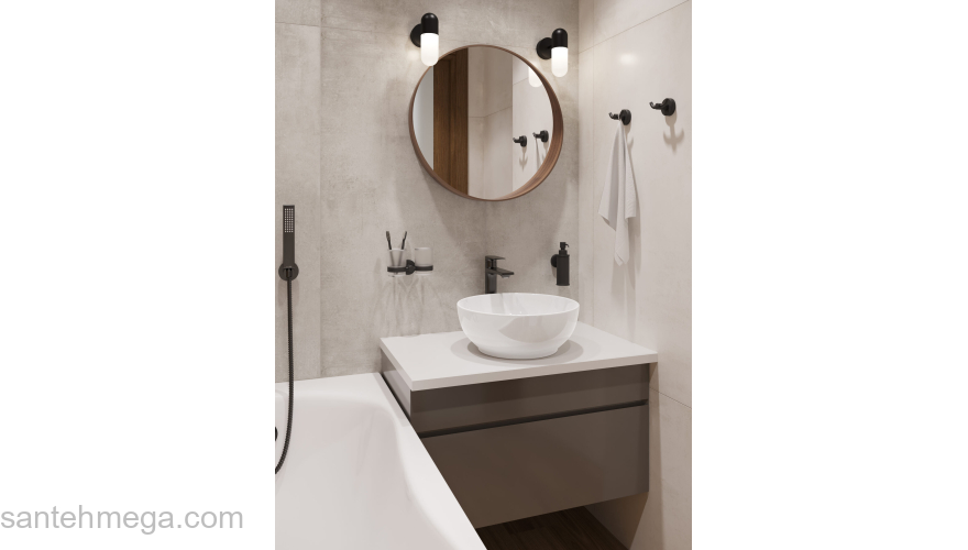 Раковина накладная SANITA LUXE Art Slim 40х40 ART40SLWB01S. Фото