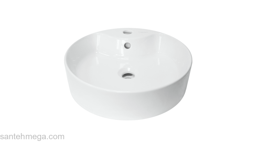 Раковина накладная SANITA LUXE Best Shelf 43х43 BST43SLWB01SH. Фото