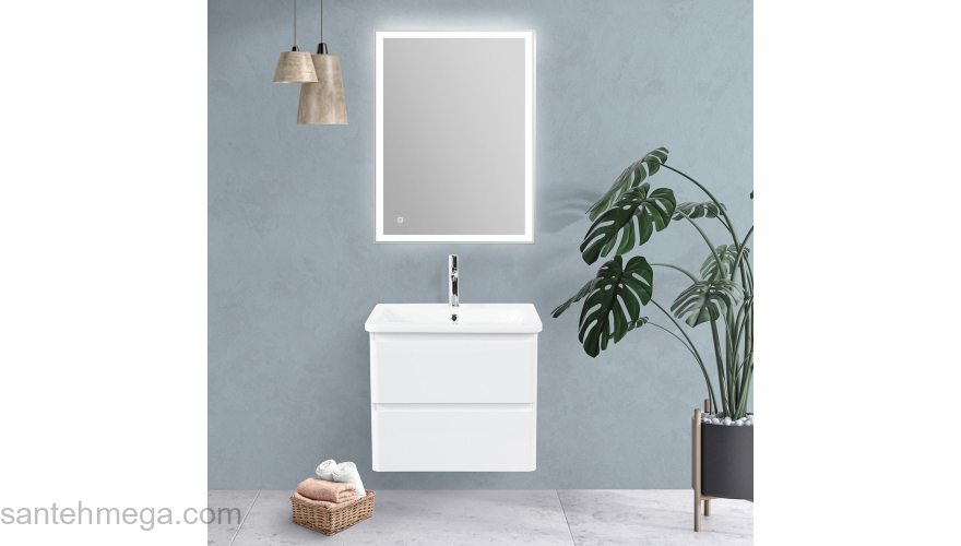 Тумба под раковину подвесная BELBAGNO ALBANO-CER-600-2C-SO-RR Rovere Rustico. Фото
