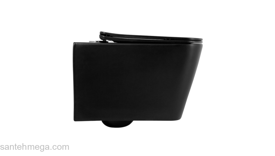 Унитаз подвесной безободковый BELBAGNO Ardente-C BB3202CHR-MB Nero Matt. Фото