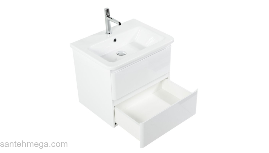 Тумба под раковину подвесная BELBAGNO ALBANO-CER-600-2C-SO-RR Rovere Rustico. Фото