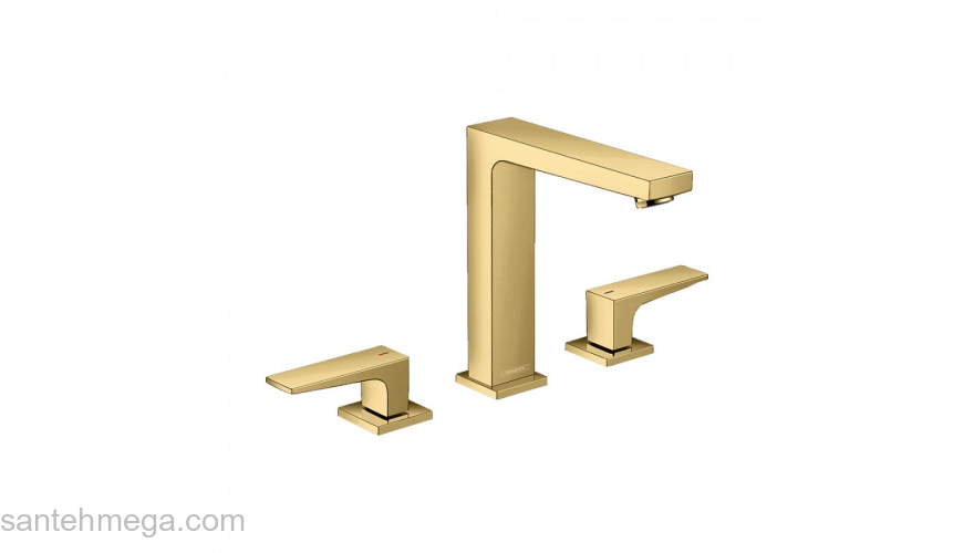 Смеситель Hansgrohe Metropol для раковины 32515990, полированное золото. Фото