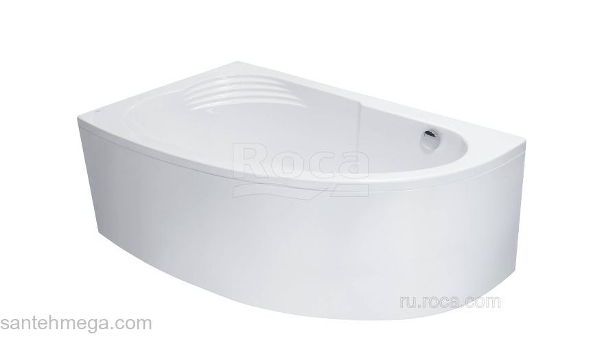 Ванна ROCA Merida 170х100 асимметричная правая белая ZRU9302993. Фото