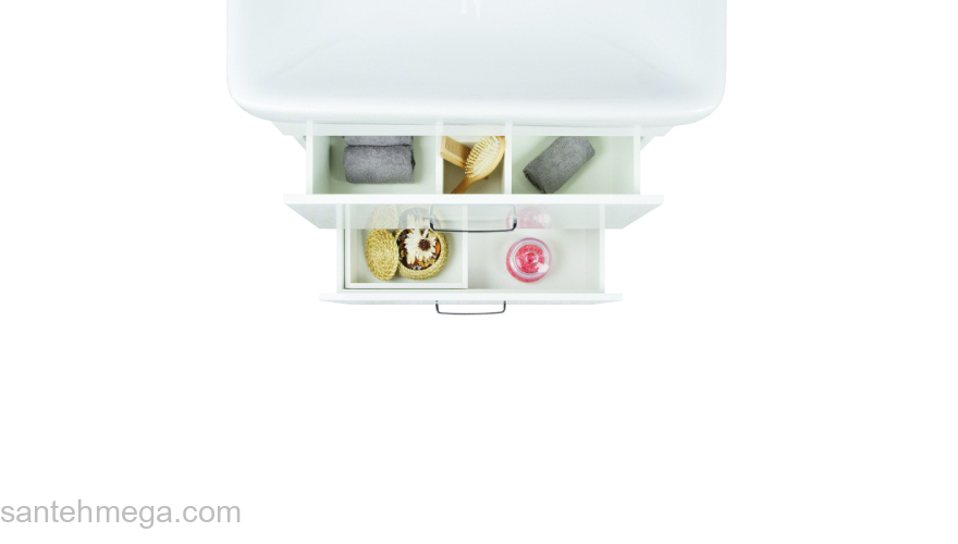 Тумба с умывальником напольная 70 см белая New Custo IDDIS NCU70W0i95K. Фото