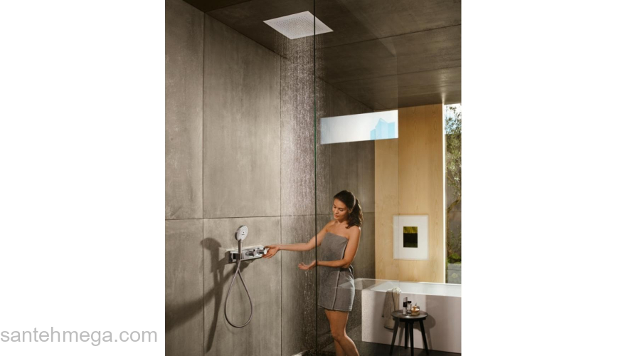 Термостат Hansgrohe RainSelect для душа 15355000, хром. Фото