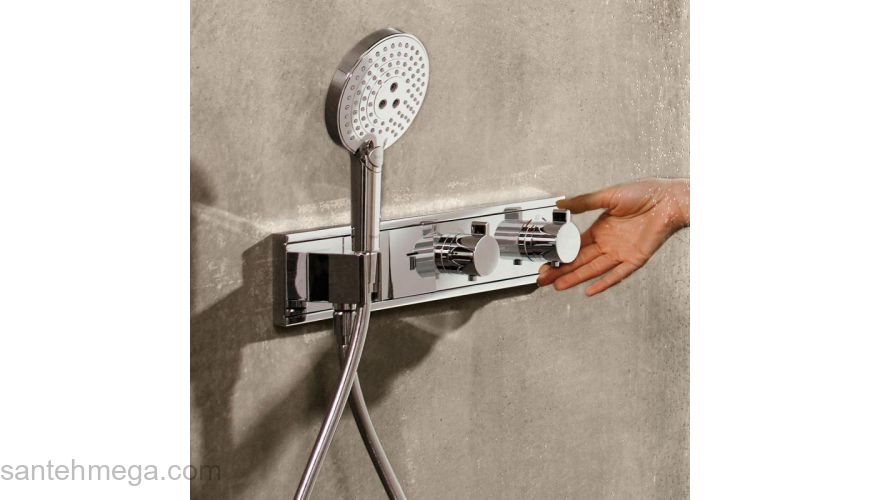 Термостат Hansgrohe RainSelect для душа 15355000, хром. Фото