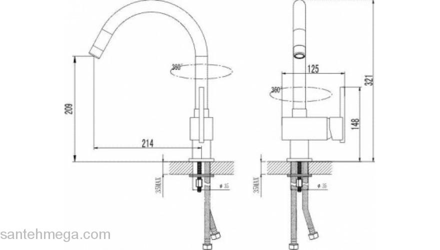 Смеситель для раковины IDDIS Neisse QM56097C. Фото