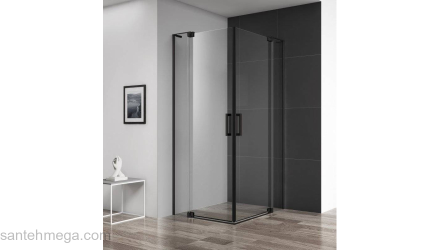 Душевой угол CEZARES Slider SLIDER-A-2-90/100-C-NERO. Фото