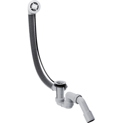 Скрытая часть набора Hansgrohe Flexaplus для слива и перелива для стандартных ванн 58140180. Фото