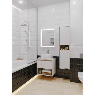 CERSANIT Тумба LOUNA 60 со столешницей SZ-LOU-60BL/Wh. Фото