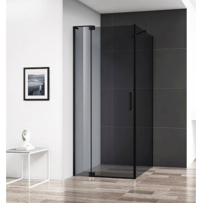 Душевой угол CEZARES Slider SLIDER-AH-1-100-100/110-GRIGIO-NERO. Фото