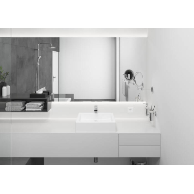 Смеситель для раковины 230, со сливной гарнитурой Vernis Shape Hansgrohe 71590000, хром. Фото