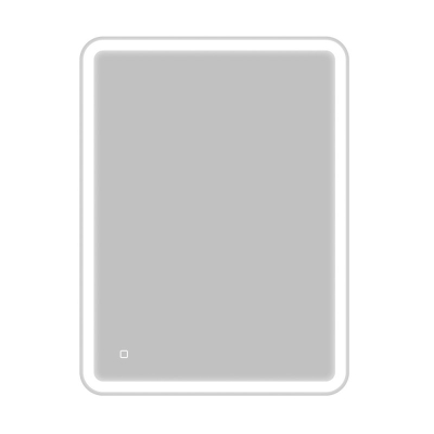 Зеркало с встроенным светильником и кнопочным выключателем BELBAGNO SPC-MAR-600-800-LED-BTN. Фото
