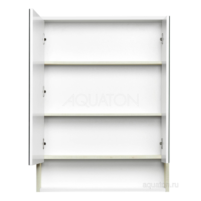 Зеркальный шкаф Aquaton Рико 65 белый/ясень фабрик 1A215202RIB90. Фото