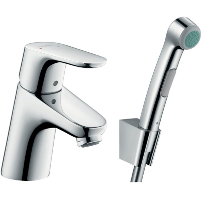 Смеситель для раковины с гигиеническим душем Hansgrohe Focus E2 31926000. Фото