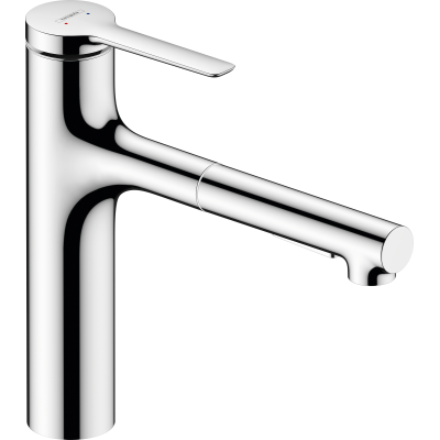 Смеситель для кухни Hansgrohe Zesis M33 74801000 с вытяжным душем. Фото