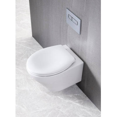 Унитаз подвесной безободковый BELBAGNO Acqua BB340CHR. Фото