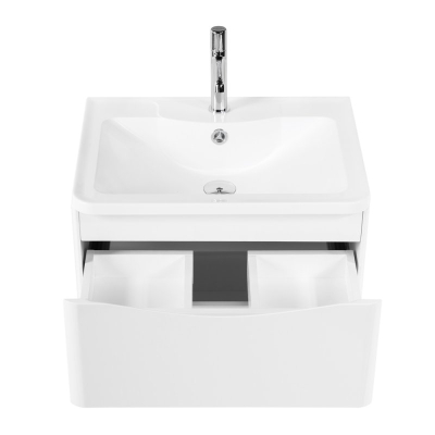 Тумба под раковину подвесная BELBAGNO ACQUA-600-2C-SO-BL Bianco Lucido. Фото