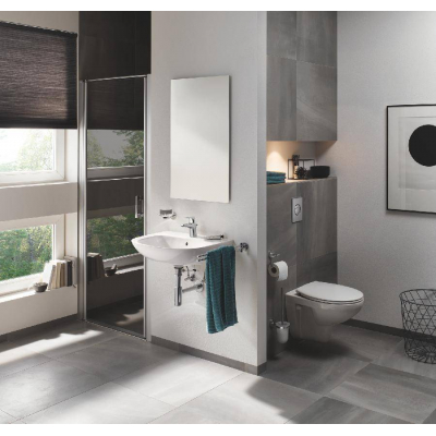 GROHE 23751000 BauFlow Смеситель для раковины со сливным гарнитуром, S-Size. Фото