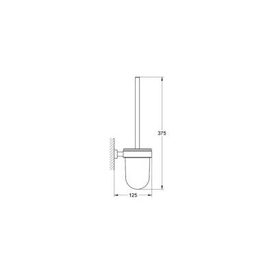 Туалетный ёршик GROHE Essentials Cube 40513001 для ванной комнаты. Фото