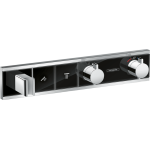 Термостат Hansgrohe RainSelect для душа 15355600, черный/хром Термостат Hansgrohe RainSelect для душа 15355600, черный/хром. Фото