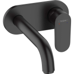 Смеситель для раковины настенный, излив 20,4 Hansgrohe Vernis Blend 71576670, матовый черный Смеситель для раковины настенный, излив 20,4 Hansgrohe Vernis Blend 71576670, матовый черный. Фото
