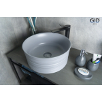 Раковина накладная GID Gm969 40х40 53335 Серый Матовый Раковина накладная GID Gm969 40х40 53335 Серый Матовый. Фото
