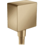 Шланговое подсоединение Hansgrohe Fixfit Square 26455140 (бронза) с клапаном обратного тока Шланговое подсоединение Hansgrohe Fixfit Square 26455140 (бронза) с клапаном обратного тока. Фото