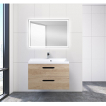 Тумба под раковину подвесная BELBAGNO AURORA-800-2C-SO-RNN Rovere Nebrasca Nature Тумба под раковину подвесная BELBAGNO AURORA-800-2C-SO-RNN Rovere Nebrasca Nature. Фото