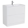 Тумба под раковину напольная BELBAGNO ACQUA-1000-2C-PIA-BL Bianco Lucido. Фото