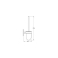 Туалетный ёршик GROHE Essentials Cube 40513001 для ванной комнаты. Фото